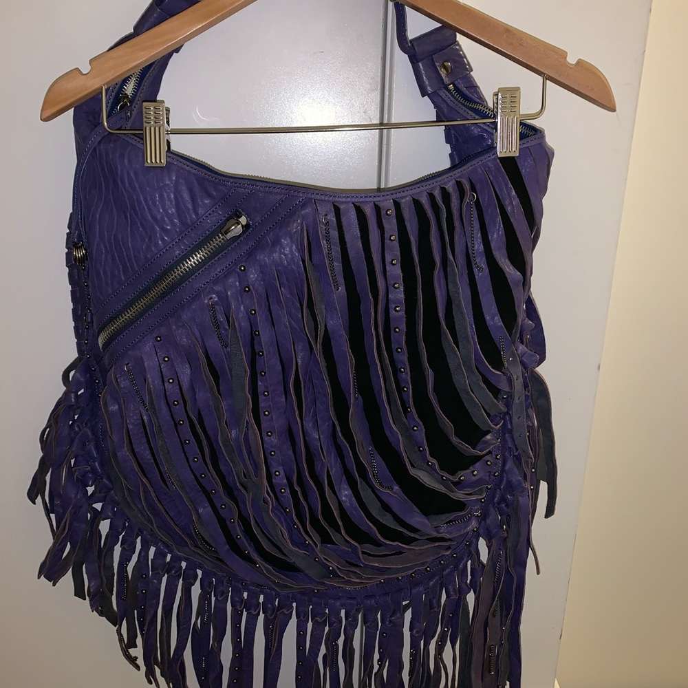 Revel leather purple handbag - Picture 3 of 7